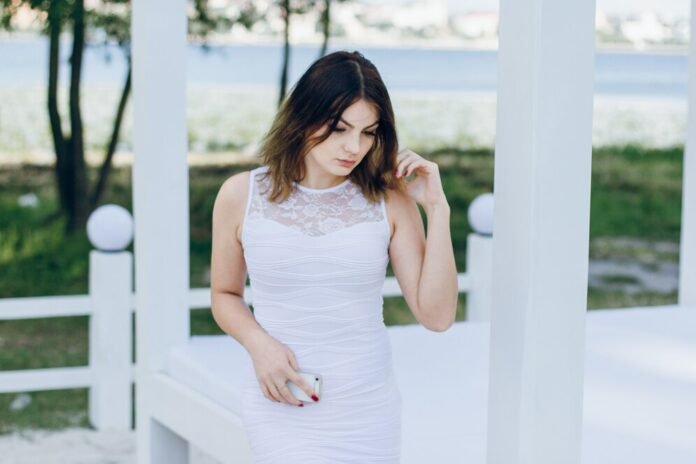 white mini dress